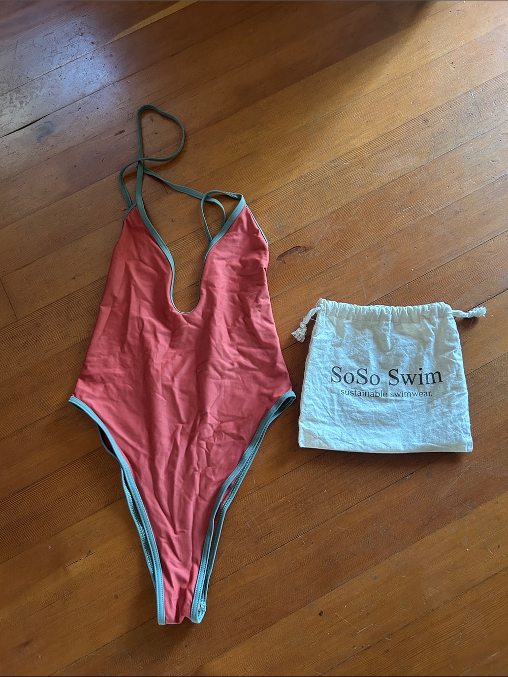 Soso Swim Original Cut swimsuit high cut sustainable independent designer medium